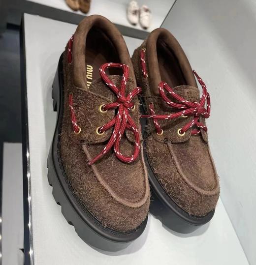  买手店渠道  缪麂皮厚底乐福鞋  石楠木色  进口牛反绒增高显腿细 商品图1