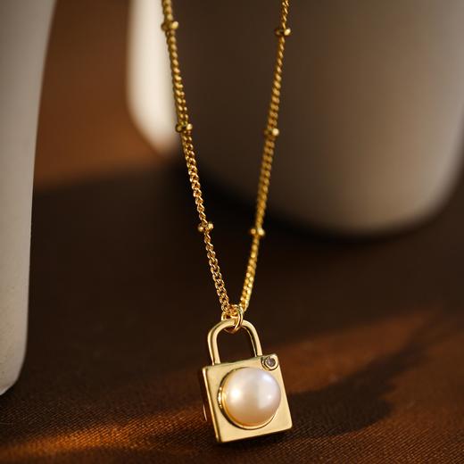 热卖【石榴婆精选】MANREYA玛芮雅 “心有锁爱”淡水珍珠项链 商品图5