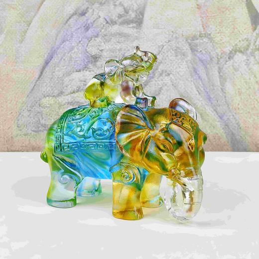 琉璃福禄吉象摆件 商品图3