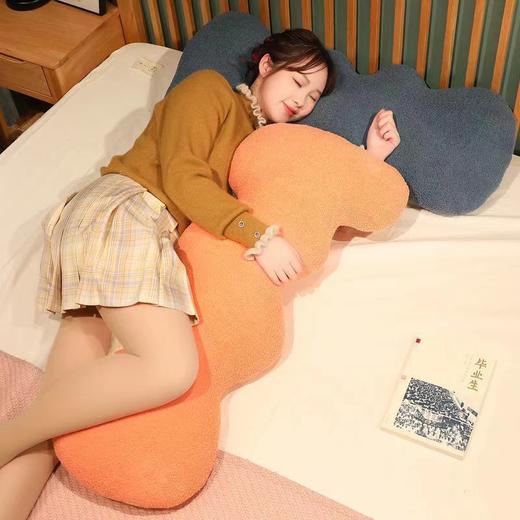 ins风大波浪长条L抱枕睡觉宿舍情侣靠枕轻奢床上沙发靠背垫礼物 商品图2