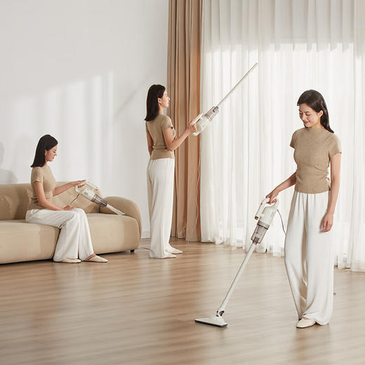 小熊（Bear）吸尘器家用手持有线吸拖一体强力除尘机轻量纤薄机身除尘除螨宠物猫毛XCQ-P06K5【ZMD安心系列】 XCQ-P06K5    淘气 商品图6