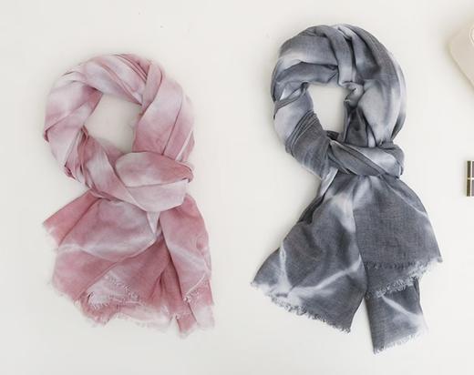 FS竹纤维女士全竹时尚波浪形印花围巾528 商品图0