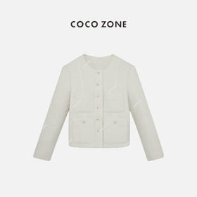 COCO ZONE法式高级感名媛风气质小香风春新款外套24C10099