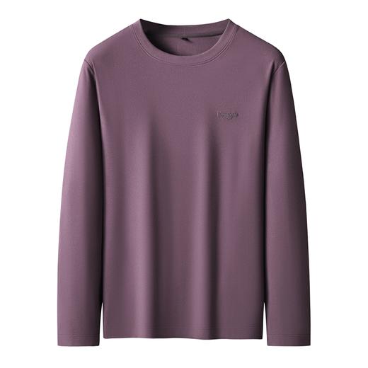 【新款DK】大依优型大码德绒圆领长袖T恤男士加肥加大休闲大码男装宽松长袖体恤上衣打底衫 商品图2