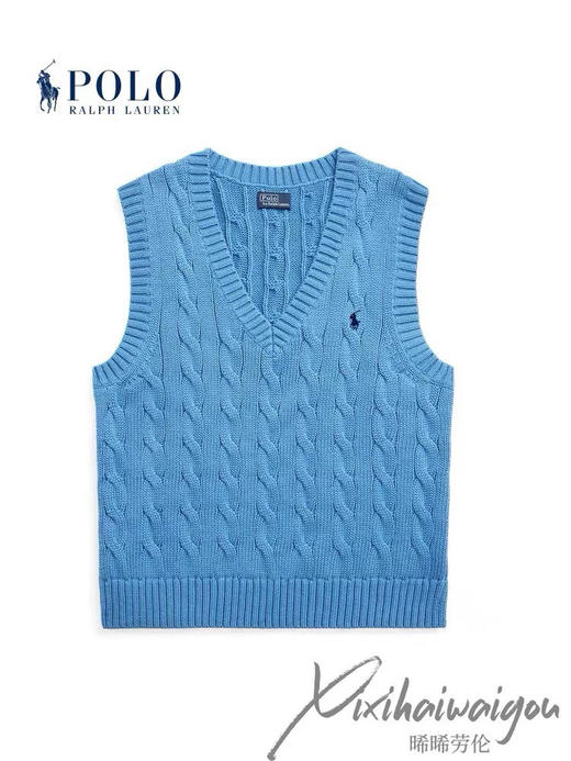 【团购】RL 纯棉针织V领马甲 背心 商品图9