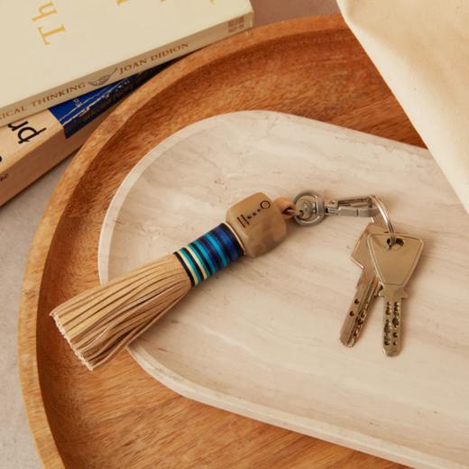 心艺手作：和平流苏皮革钥匙扣 Peace Engraved Leather Tassel Keyring 商品图3