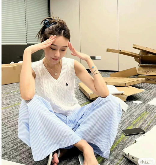 【团购】RL 纯棉针织V领马甲 背心 商品图11