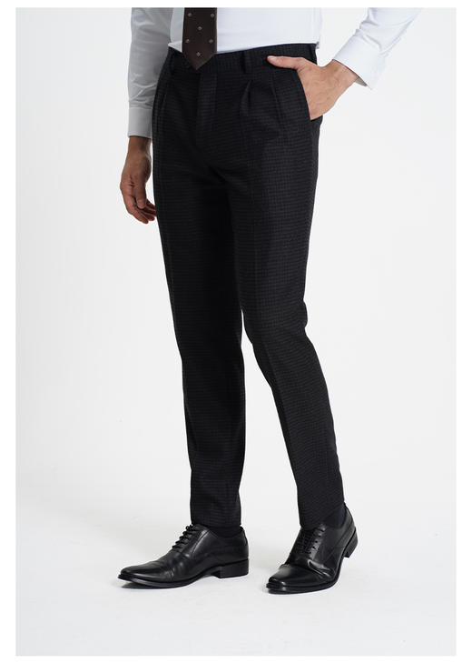 callisto藏青色绵羊毛西裤 商品图2