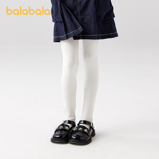 巴拉巴拉女童连裤袜冬季加绒加厚儿童打底袜中大童舞蹈袜保暖袜子 商品图1