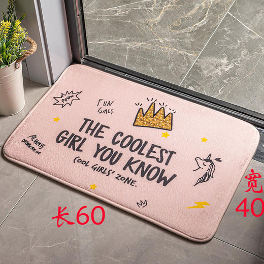 卡通进门地垫门垫地毯卧室门口地垫卫生间浴室垫家用厕所脚垫地毯 商品图3