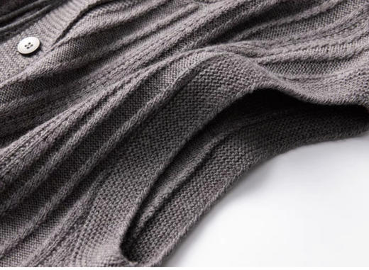 皮尔卡丹毛衫【100%绵羊毛】羊毛背心开衫女圆领绞花单排扣无袖针织马甲 商品图2