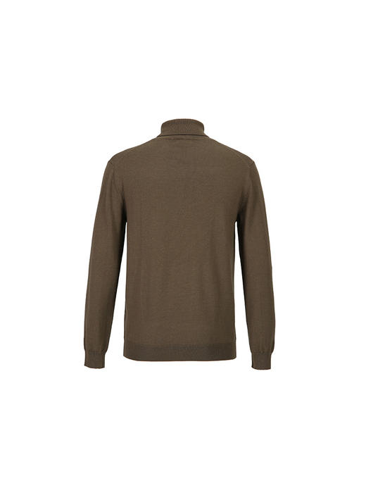 callisto咖啡色绵羊毛长袖毛衣 商品图1