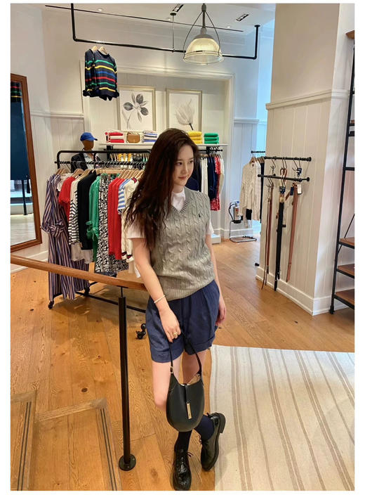 【团购】RL 纯棉针织V领马甲 背心 商品图7