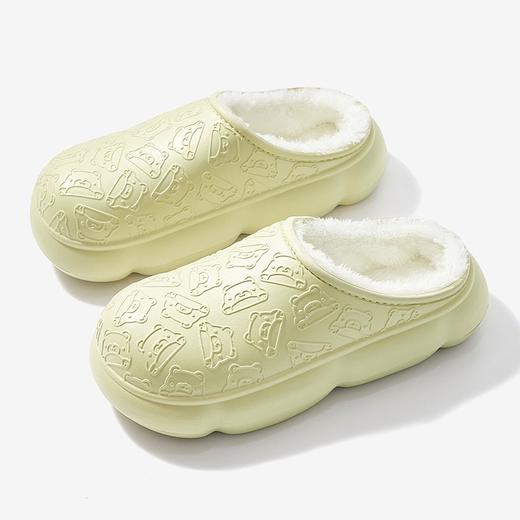 【YW】无忧购韩版卡通小熊印花情侣款居家外穿保暖棉拖鞋9716（截单后7天发货) 商品图6