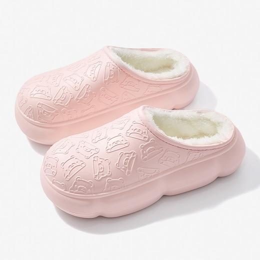 【YW】无忧购韩版卡通小熊印花情侣款居家外穿保暖棉拖鞋9716（截单后7天发货) 商品图5