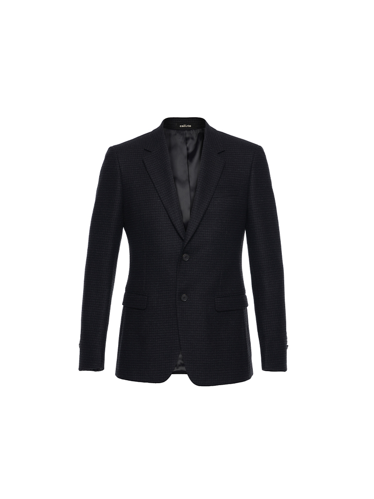 callisto藏青色绵羊毛西服