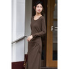 【极简纯色裙】2025冬季慵懒风松弛弹力大圆领内搭连衣裙1802 商品缩略图5