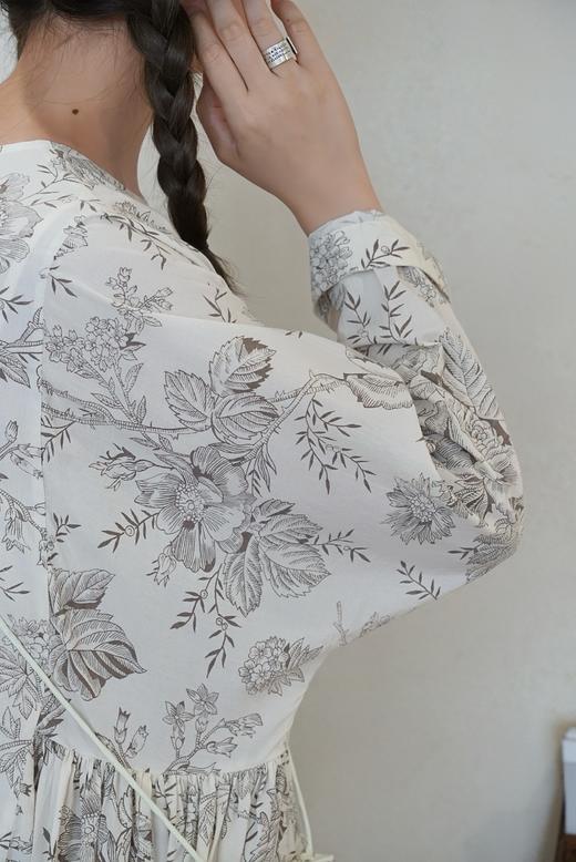 Aodress印花拼接连衣裙 商品图9