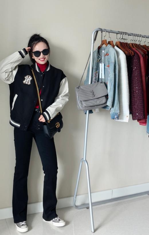 新款四季后腰字母土耳其水洗棉筷子裤微喇弹性瘦腿裤 商品图9