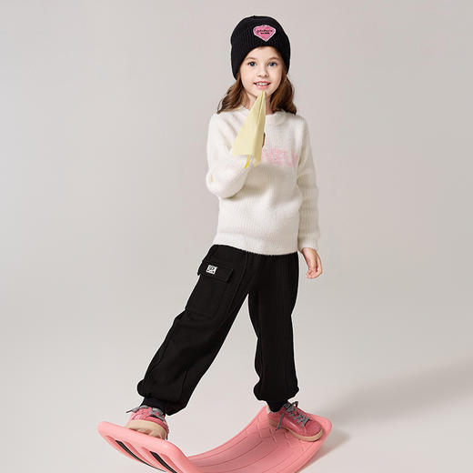 笛莎Deesha 女童裤子2024冬季新款女童束脚裤 商品图2