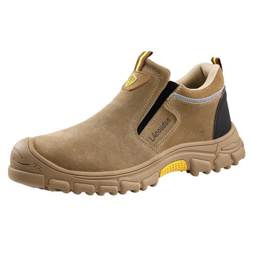 蓝鸥盾劳保鞋男焊工防烫反绒皮橡胶底钢包头防砸防刺安全鞋四季款 商品图7