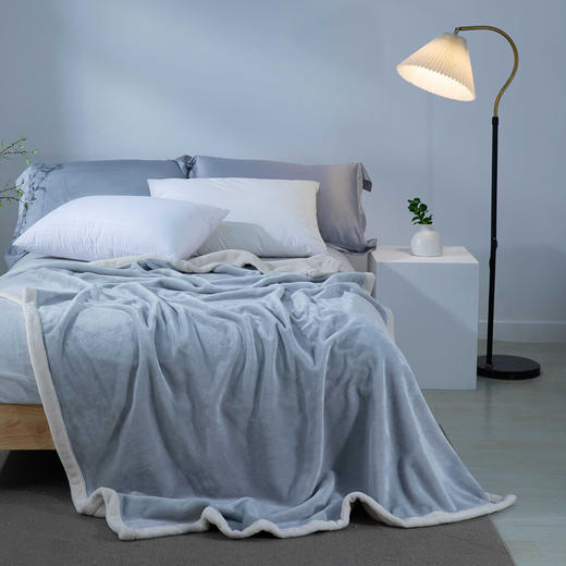 【远梦】时尚纯色双层复合毯 商品图2