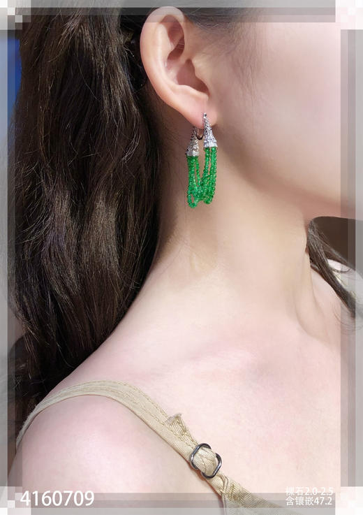 4160709，珠子耳坠。具体价格微信咨询 商品图4