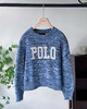 单品包邮现货 THS 9.21-无 RL家马球家 波斯宝石蓝PRL有机棉混纺花纱嵌花宽松针织衫 BM3172 商品缩略图10