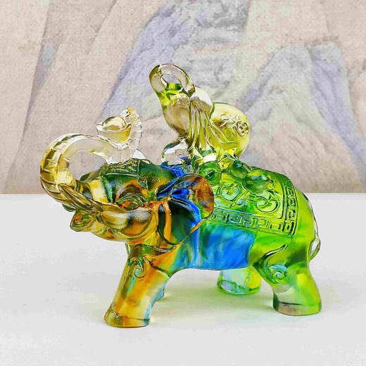 琉璃福禄吉象摆件 商品图4
