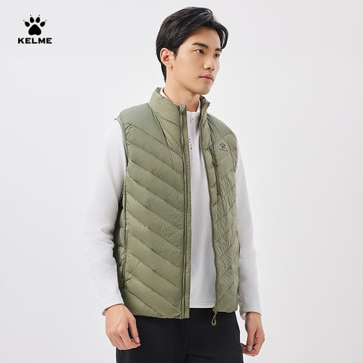 卡尔美男式轻薄羽绒马甲 商品图0