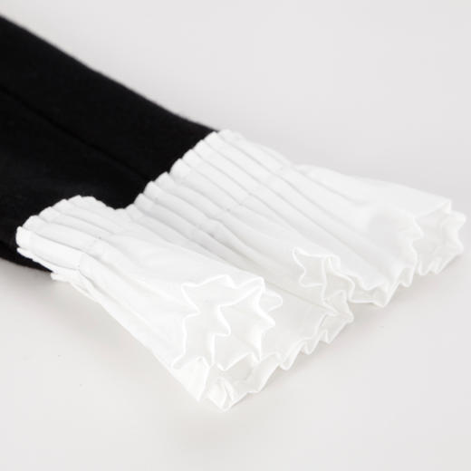 PG647斯尔丽2024秋冬新款时尚含羊毛真两件白衬衫搭配设计感长袖毛衫 商品图5