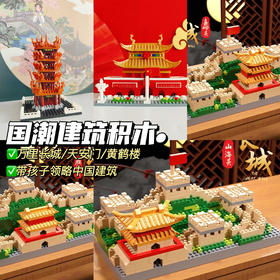 【8.9元起开炸小颗粒积木！3件包邮】名胜古迹建筑积木 兼容乐高 领略多种名胜建筑风光 500pcs多颗粒积木 感受浓浓传统文化