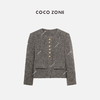 COCO ZONE 高级感小香风圆领金属单排扣气质短款外套 24C10161 商品缩略图0