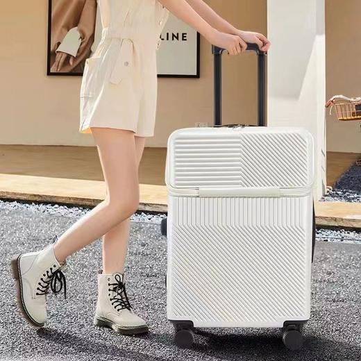 暑假出游，多功能前置开20寸登机箱行李箱小型轻便拉杆箱皮箱24寸韩版旅行箱_ym 商品图5