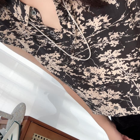 超有松弛感的小项链，可以单独做毛衣链或者挂吊坠 3-4mm 天然珍珠 链型超级好看很有格调的样子 商品图6