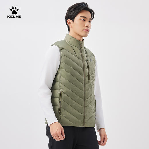 卡尔美男式轻薄羽绒马甲 商品图1