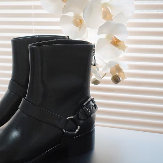 BIUCILI 原创设计以简驭繁 中跟百搭切尔西靴短靴女裸靴 商品图4