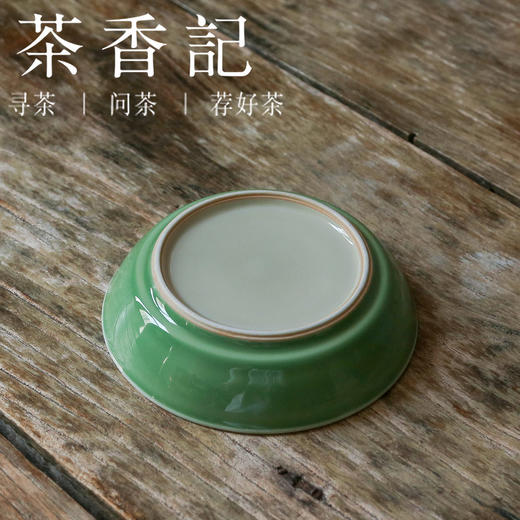 茶香记 茶来茶往 四季如春壶承 手绘图案 小巧圆融 一物多用 鲜灵秀美 茶盘 商品图3