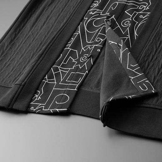 【假两件】【新款DDA】大依优型大码男士假两件开衫长袖T恤商务休闲上衣加肥加大胖子舒适 商品图5