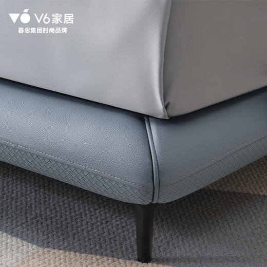 BFC1-243春日曼波·现代简约齐边皮床 商品图5