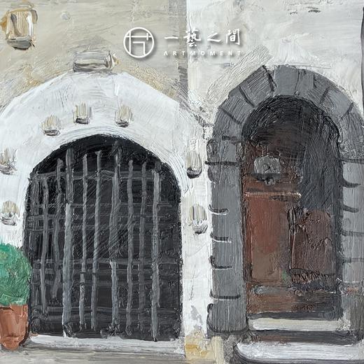 孙洪敏《印象-欧洲1》油画 20CMx30CM 约0.54平尺（已装框）【原作编号YH0011】 商品图1