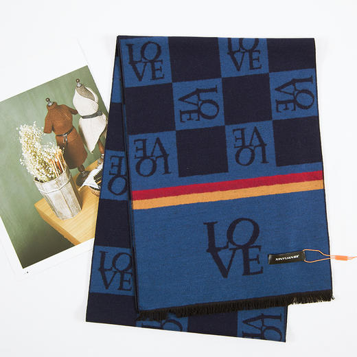 鑫缘 全真丝拉绒围巾 HB4609A 商品图0