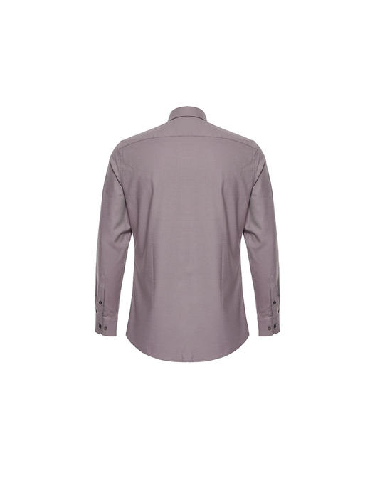 callisto咖色山羊绒桑蚕丝长袖衬衫 商品图1