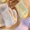 「6双装！抖音同款」满天星款袜子女可爱中筒袜学生袜点子纱细条纯色袜子女简约配饰 商品缩略图2