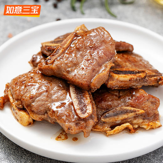 如意三宝 牛仔骨（袋装）160g*5（赠鸡胸肉100g*2+黑椒汁*5） 商品图1