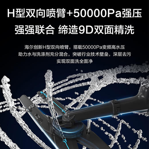 海尔（Haier）嵌入式洗碗机家用15套双面洗新一级水效智能开门速干洗消一体高效除菌 【旗舰升级W5000X】双面9D精洗+智能开门速干 商品图3