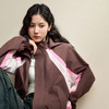 西遇美拉德防风外套女新款棕色美式复古运动风立领夹克D3442323 商品缩略图2