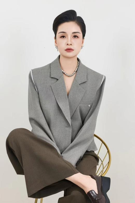 74K20334#主理人梅姐同款休闲直筒长裤 商品图0