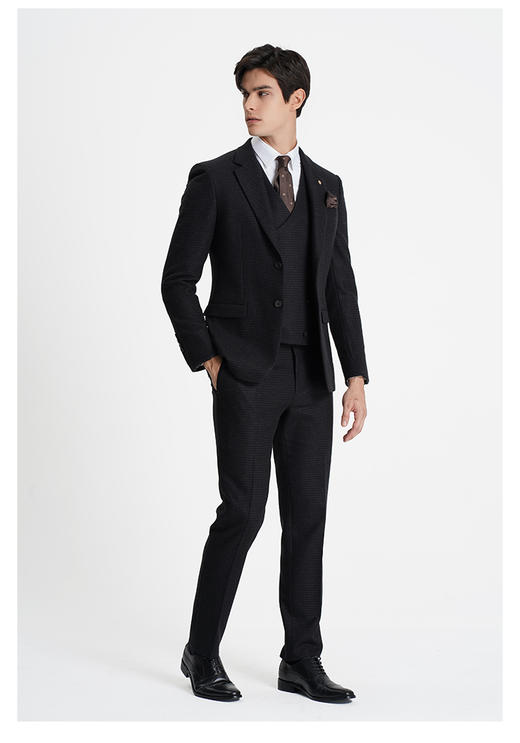 callisto藏青色绵羊毛西裤 商品图4