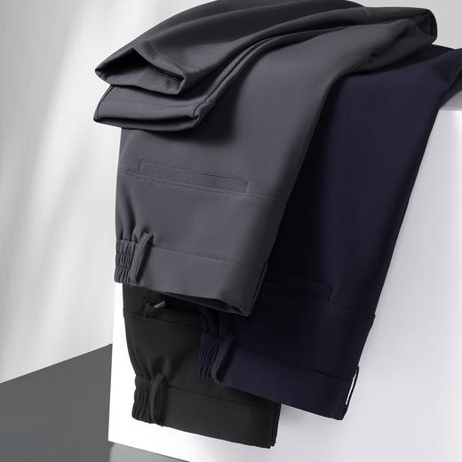 【新款DK】大依优型大码半松紧腰直口休闲商务裤加肥加大运动长裤胖子裤子 商品图3